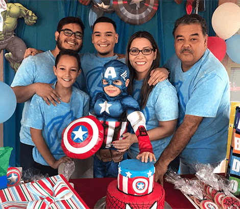 Juan Pablo celebrating his birthday with family