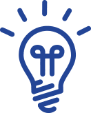 Glowing light bulb