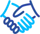 Handshake icon representing patient loyalty program